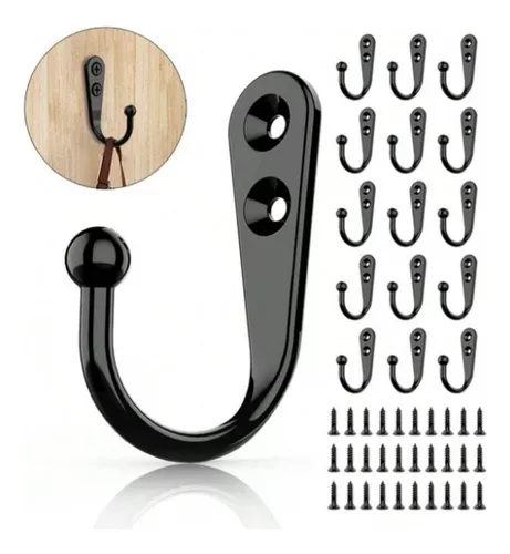 Pack De 10 Ganchos Perchas De Pared
